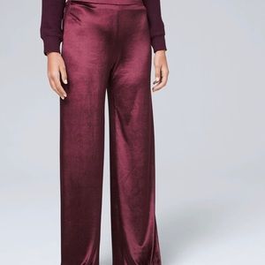 NWT WHBM velvet pants